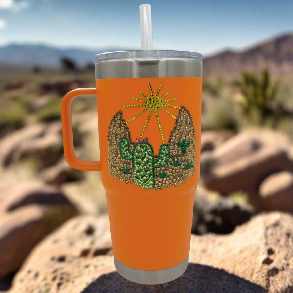 Desert Dawn Rambler® 25oz Straw Mug with Straw Lid