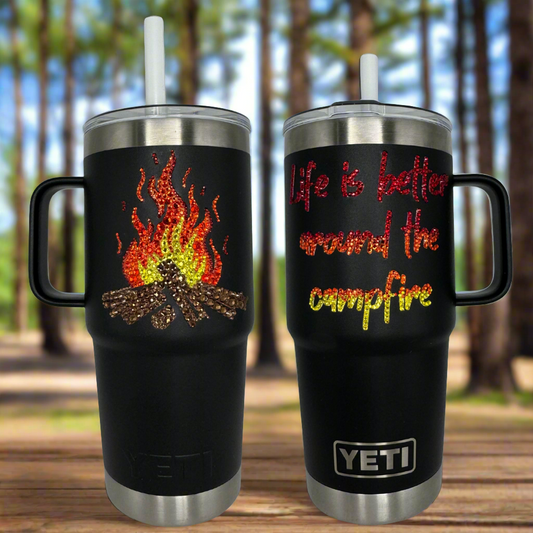 Campfire Rambler® 25oz Straw Mug with Straw Lid