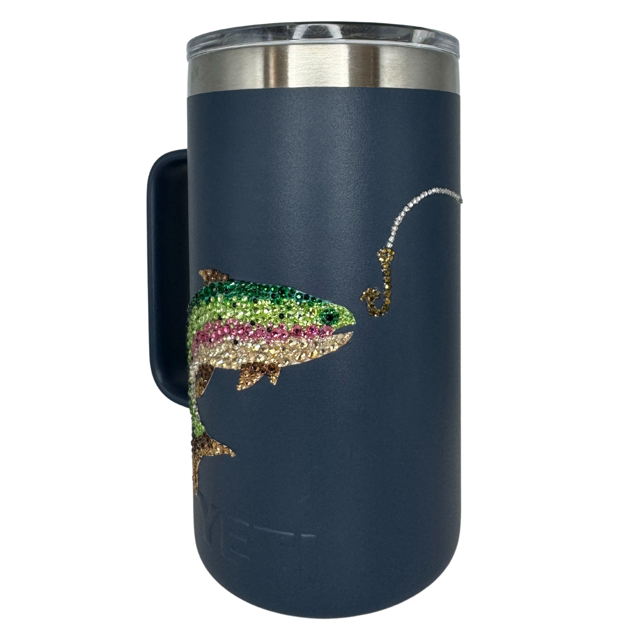 Lets Go Fishing Rambler® 24 oz Mug WITH MAGSLIDER™ LID