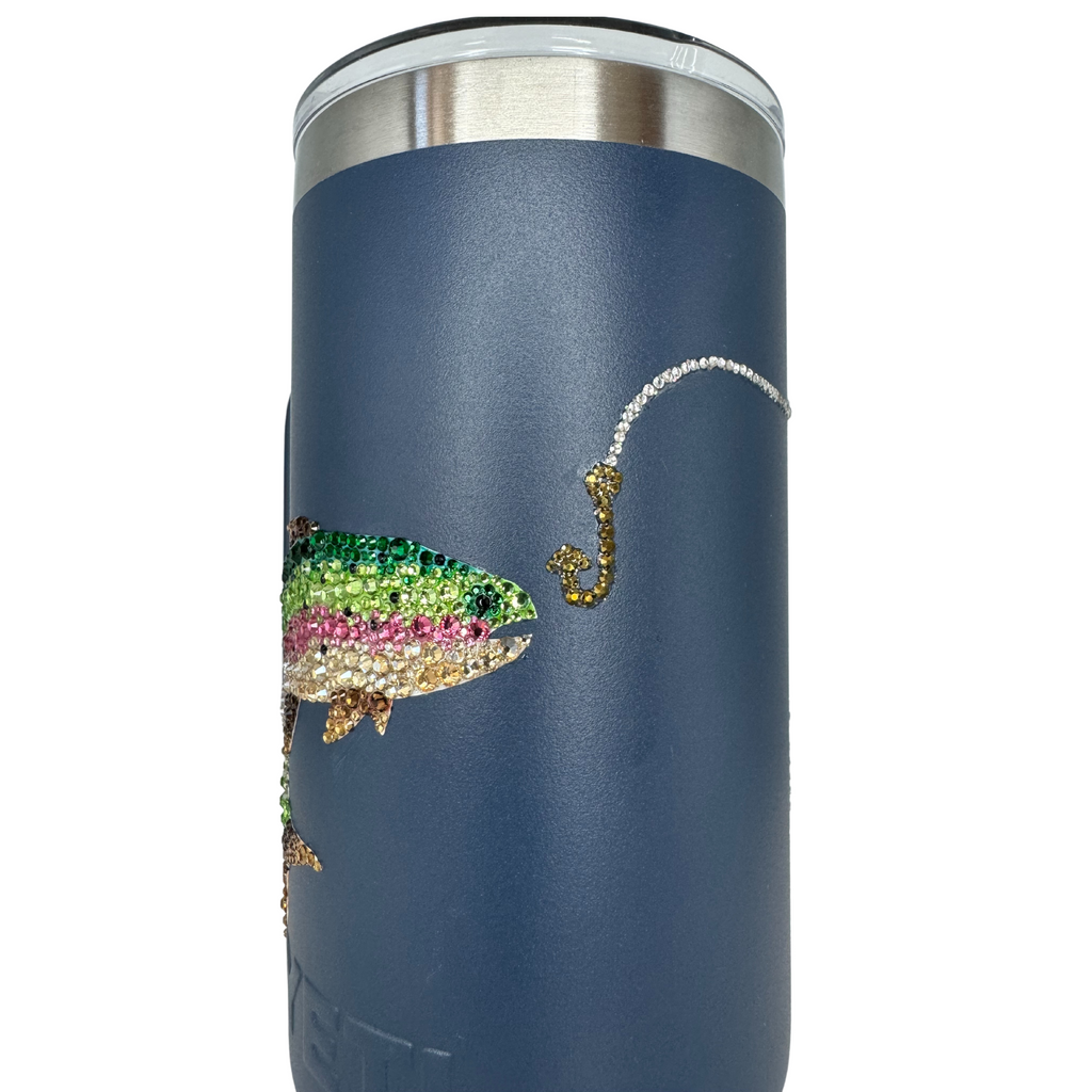 Lets Go Fishing Rambler® 24 oz Mug WITH MAGSLIDER™ LID