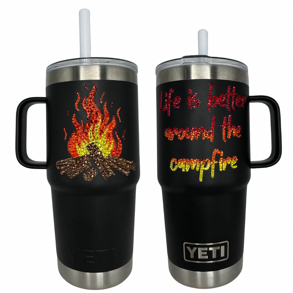 Campfire Rambler® 25oz Straw Mug with Straw Lid