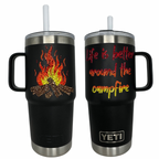 Campfire Rambler® 25oz Straw Mug with Straw Lid