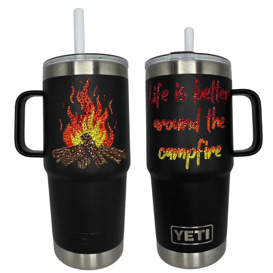 Campfire Rambler® 25oz Straw Mug with Straw Lid