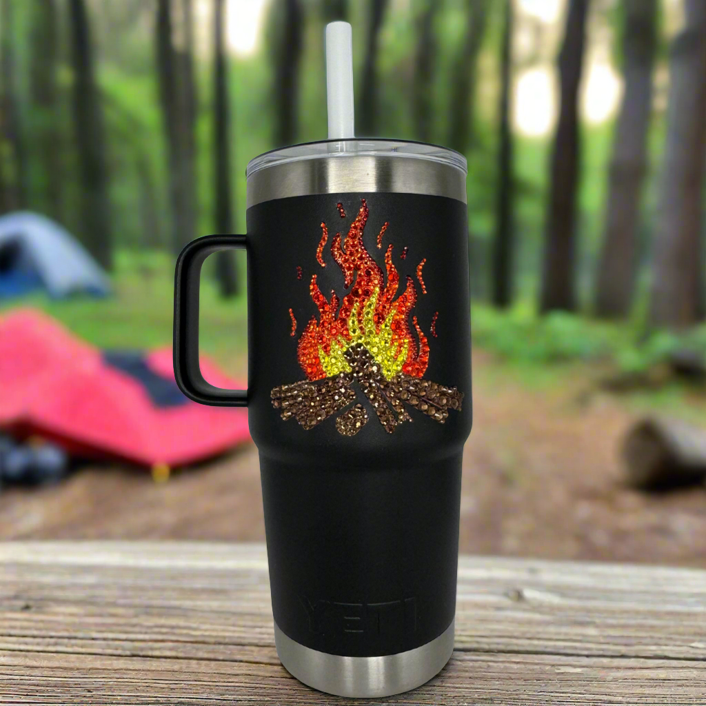 Campfire Rambler® 25oz Straw Mug with Straw Lid