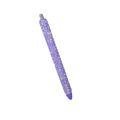 Caribbean Lavender  – Custom Solid Color Glass Rhinestone Pen Refillable & Fidget-Friendly