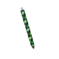Green Buffalo Plaid – Glass Rhinestone Pen | Refillable • Cozy Pattern • Fidget-Friendly
