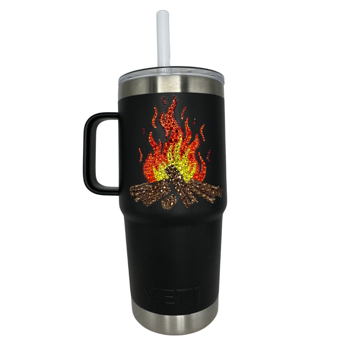 Campfire Rambler® 25oz Straw Mug with Straw Lid