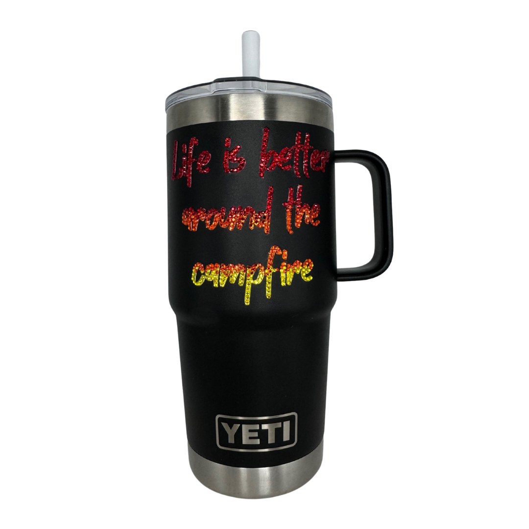 Campfire Rambler® 25oz Straw Mug with Straw Lid