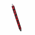 Red Buffalo Plaid – Glass Rhinestone Pen | Refillable • Cozy Pattern • Fidget-Friendly