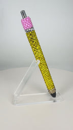 The Pencil Pen – Custom Rhinestone Pen Fidget-Friendly & Refillable